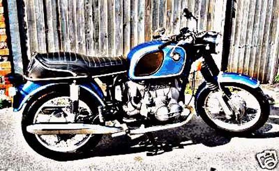 Bmw R755 motorbike A4 Photo Print