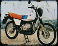 Bmw R80 Gs 82 Motorbike Vintage Aged A4 Photo Print