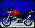 Bmw R80Gs 1 Motorbike Vintage Aged A4 Photo Print