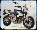 Bn 600 A4 Photo Print Motorbike Vintage Aged