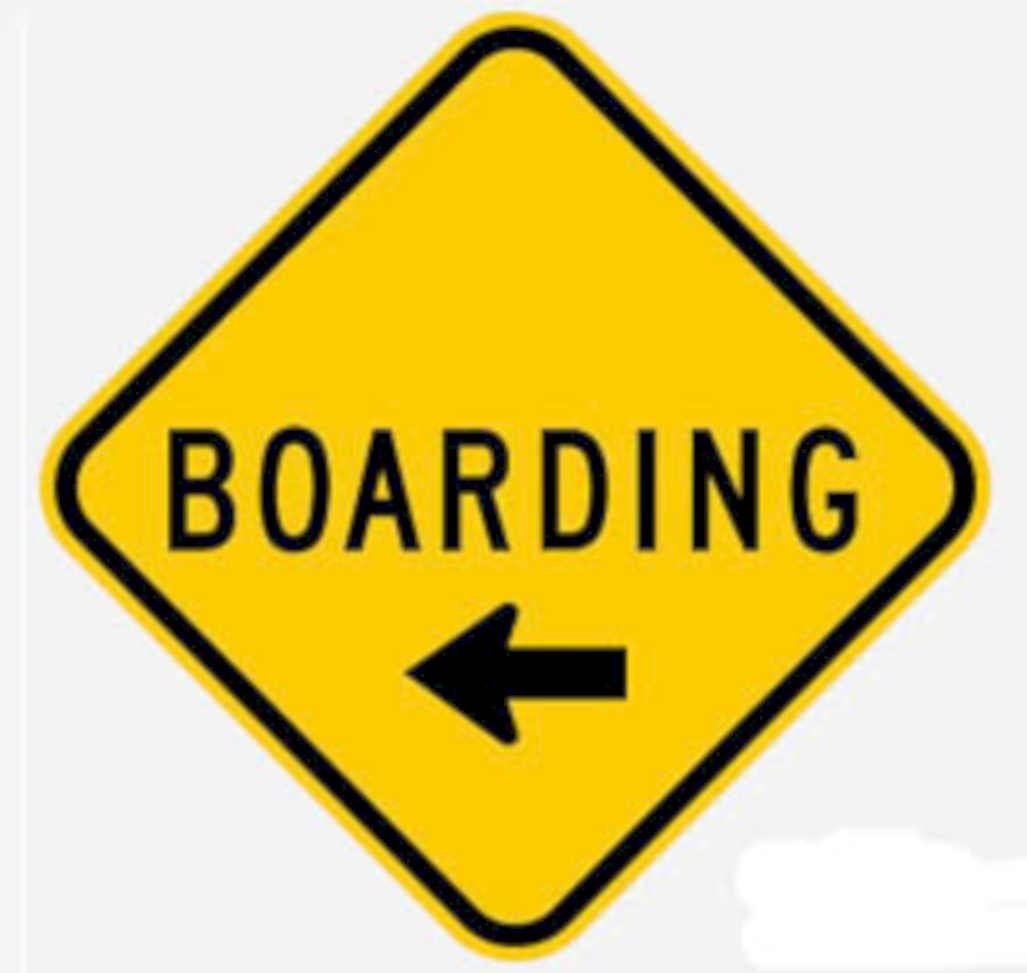 Boarding Diamond Sign 2 Vintage Retro Advert Ads A4 Photo Print
