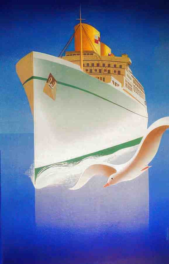 BoatBird Vintage Advert A4 Photo Print