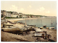 Boating beach Dawlish Vintage A4 Photo Print