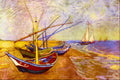 Boats Of Saintesmaries Van Gogh A4 Photo Print