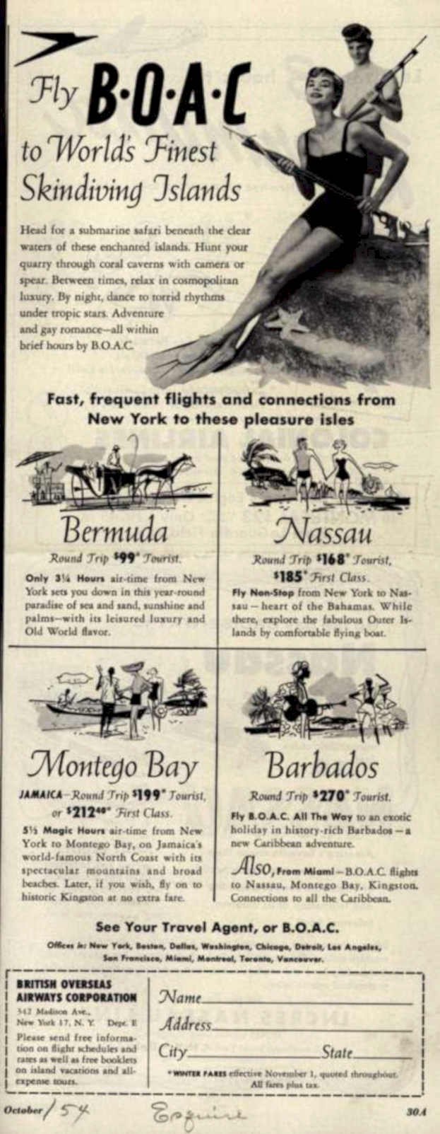 Boca Caribbean Trip Vintage Retro Advert Ads A4 Photo Print