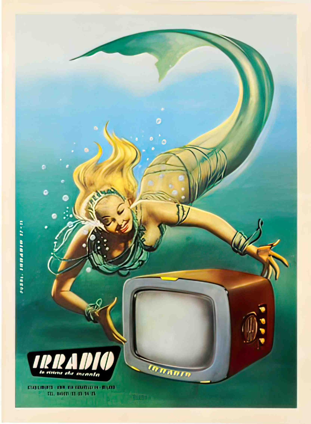 BoccasileIrradio Advert A4 Photo Print