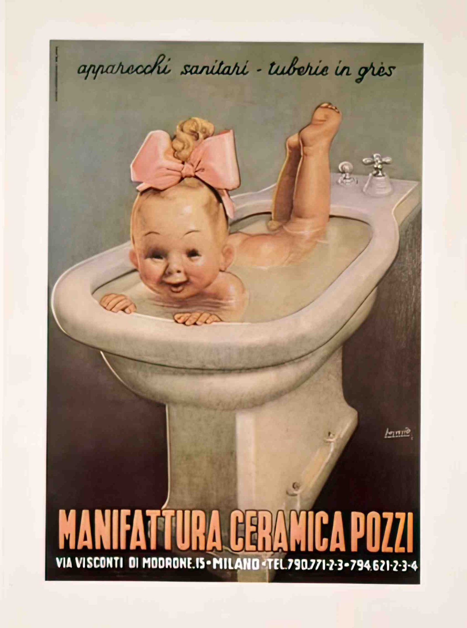 BoccasilePozzi Advert A4 Photo Print