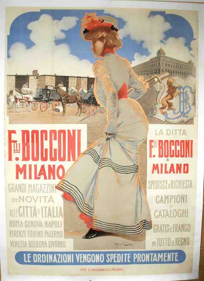 BocconiVilla Vintage Advert A4 Photo Print