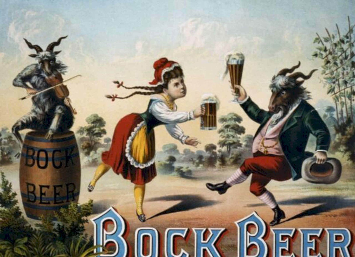 Bock Beer Vintage Vintage Retro Advert Poster A4 Photo Print