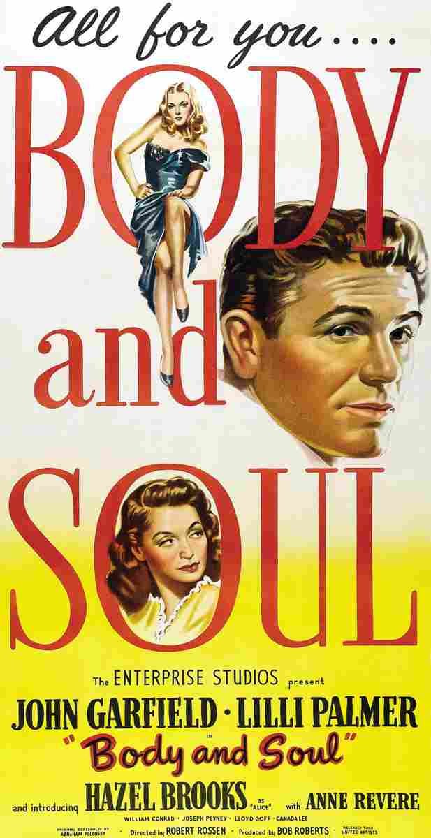 Body and Soul 1947 01  film star poster A4 Photo Print