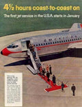 Boeing 707 Flight Vintage Retro Advert Ads A4 Photo Print