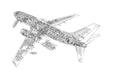 Boeing 737 700 cutaway A4 Photo Print