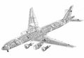 Boeing 777 cutaway A4 Photo Print