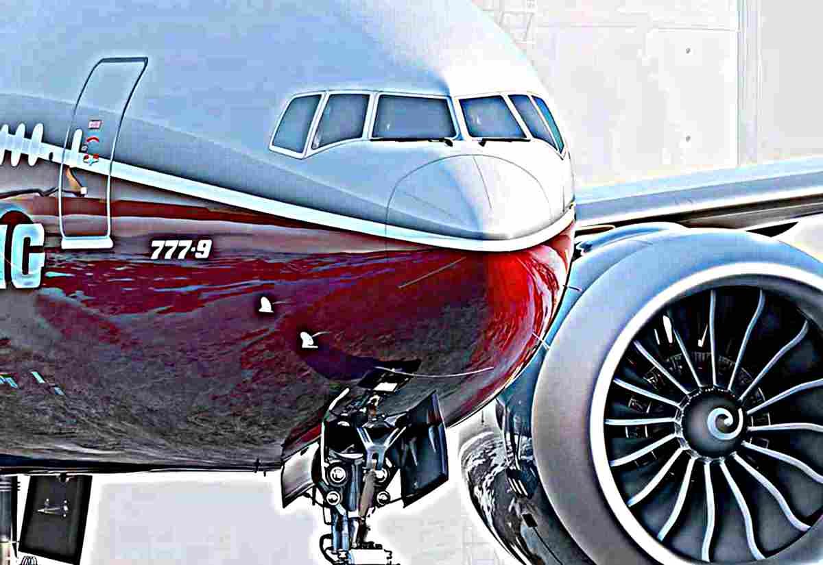 Boeing 777x Passenger Jet Airliner 2 (2) Military A4 Photo Print