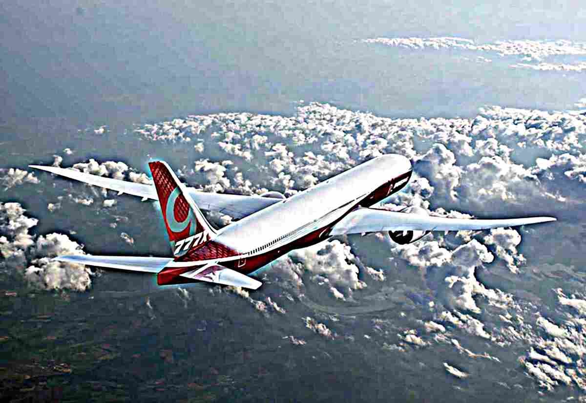 Boeing 777x Passenger Jet Airliner 5 (2) Military A4 Photo Print