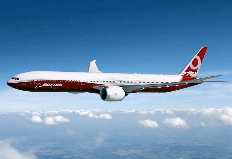 Boeing 777x Passenger Jet Airliner Military A4 Photo Print