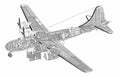 Boeing B 29 Superfortress cutaway A4 Photo Print