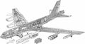 Boeing B 52 cutaway A4 Photo Print
