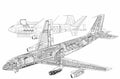 Boeing KC 135 Stratotanker cutaway A4 Photo Print