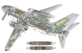 Boeing P 8 Poseidon cutaway A4 Photo Print