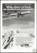 Boeing Pia Mountains Vintage Retro Advert Ads A4 Photo Print