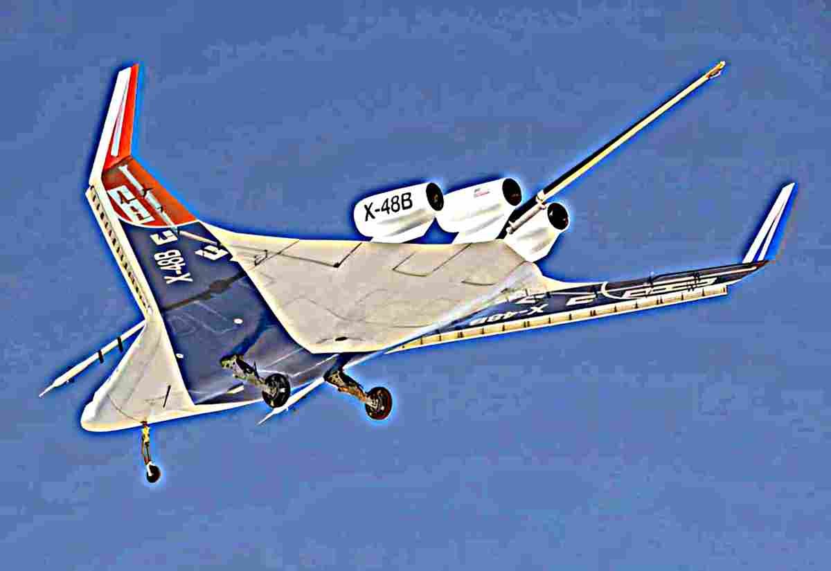 Boeing X48 Experimental Blended Wing Body Uav 11 (2) Military A4 Photo Print