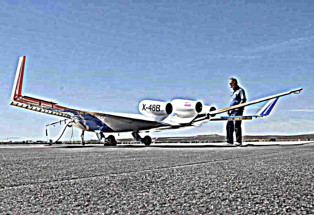 Boeing X48 Experimental Blended Wing Body Uav 13 (2) Military A4 Photo Print