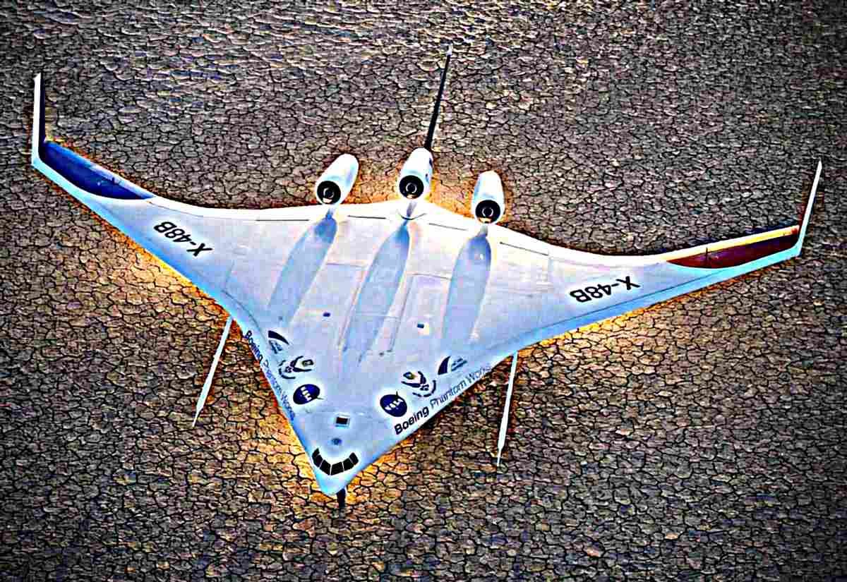 Boeing X48 Experimental Blended Wing Body Uav 15 (2) Military A4 Photo Print