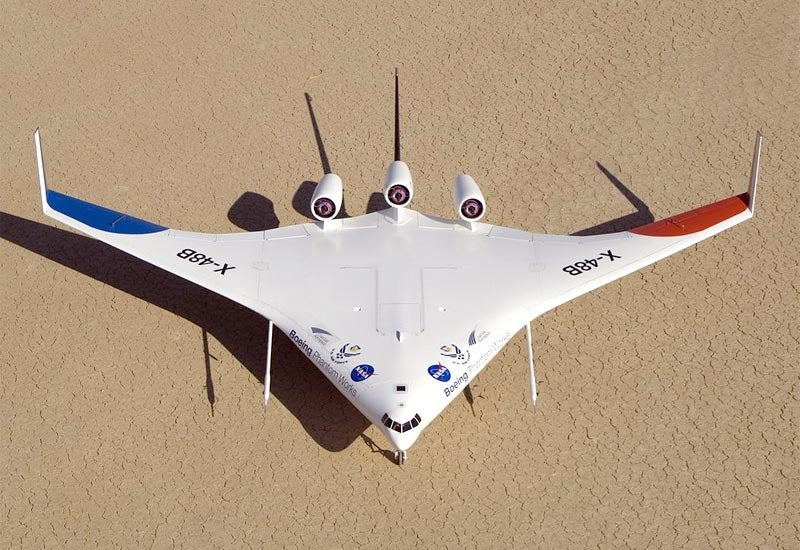 Boeing X48 Experimental Blended Wing Body Uav Military A4 Photo Print