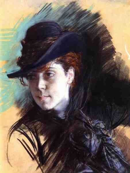 Boldini Giovanni Girl In A Black Hat 5 A4 Photo Print
