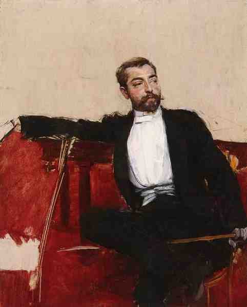 Boldini Giovanni L Uomo Dallo Sparto 5 A Portrait Of John Singer Sargent 5 A4 Photo Print