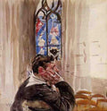 Boldini Giovanni Portrait Of A Man In Church 5 A4 Photo Print