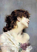 Boldini Giovanni Profile Of A Young Woman 5 A4 Photo Print