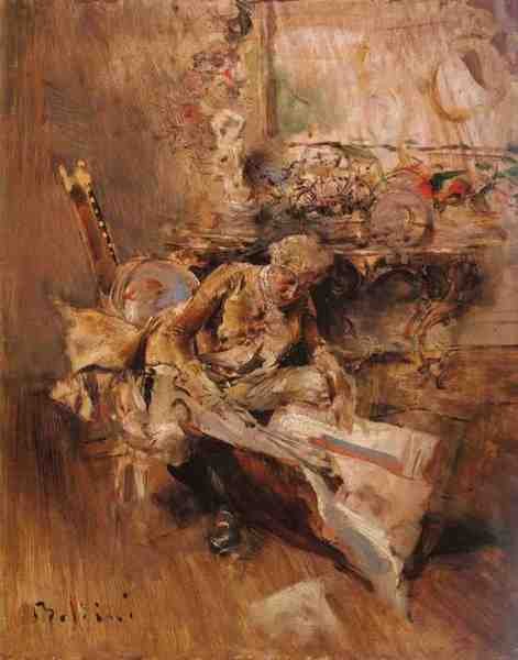 Boldini Giovanni The Art Connoiss A4 Photo Print