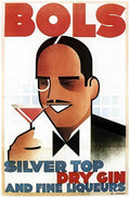 Bols Gin Vintage Advert A4 Photo Print