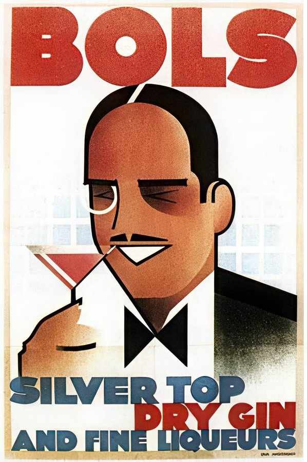 Bols Gin Vintage Advert A4 Photo Print