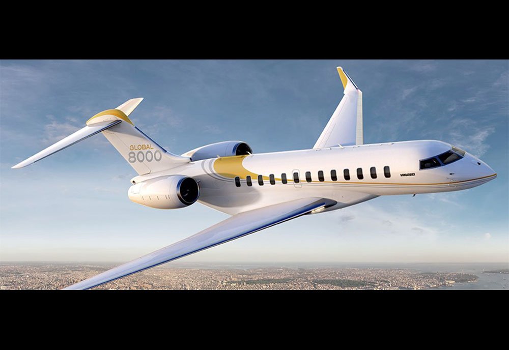 Bombardier Global 8000 Business Jet Canada Military A4 Photo Print