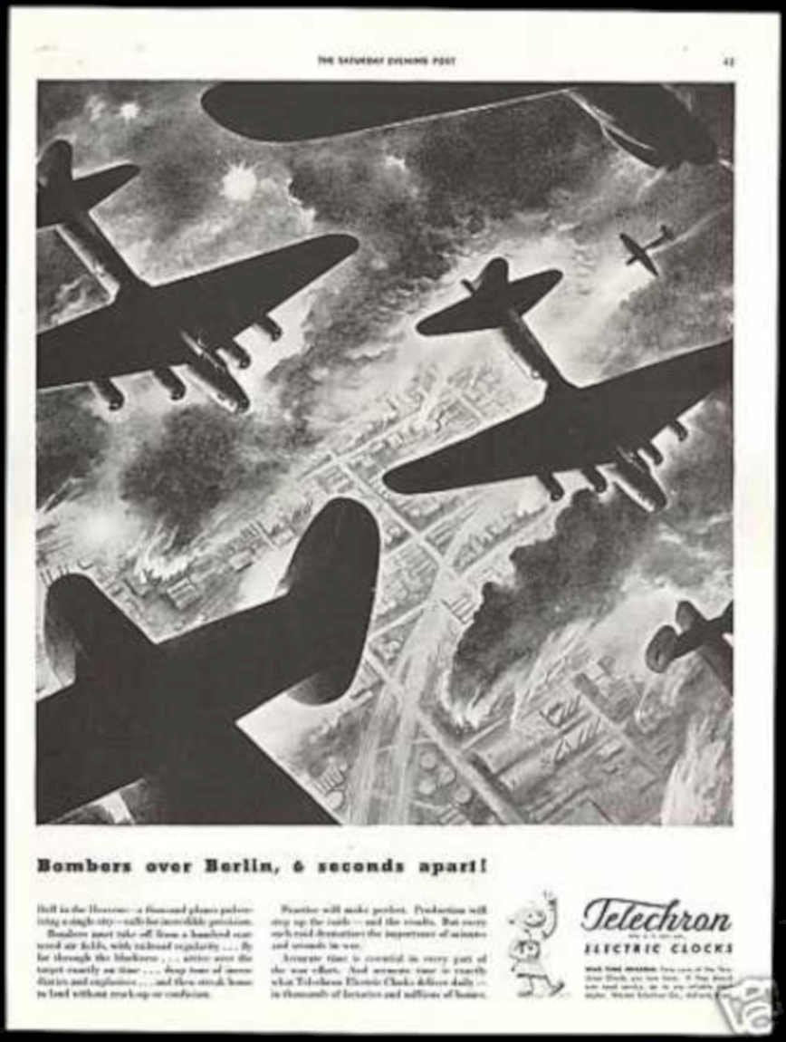 Bombers Over Berlin Vintage Retro Advert Ads A4 Photo Print