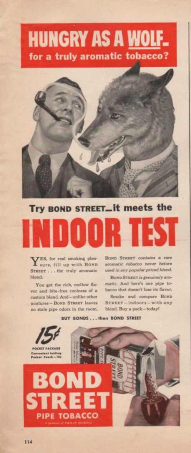 Bond Street Tobacco Vintage Retro Advert Ads A4 Photo Print