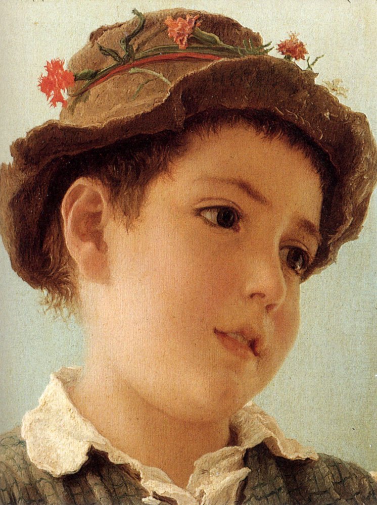 Bonifazi Adriano Peasant Boy From Capri Art A4 Photo Print UK