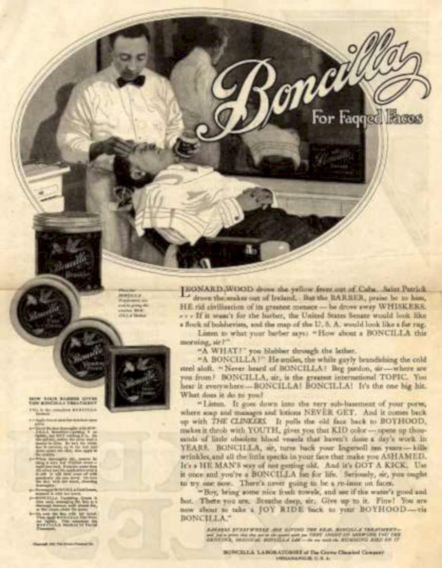 Bonilla Shave Ride Vintage Retro Advert Ads A4 Photo Print