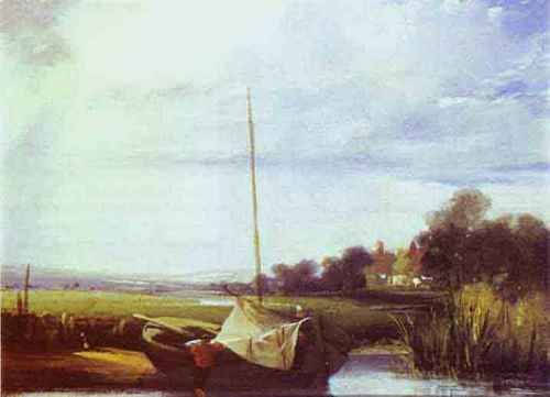 Bonington Richard Parkes River Scene In France A4 Photo Print