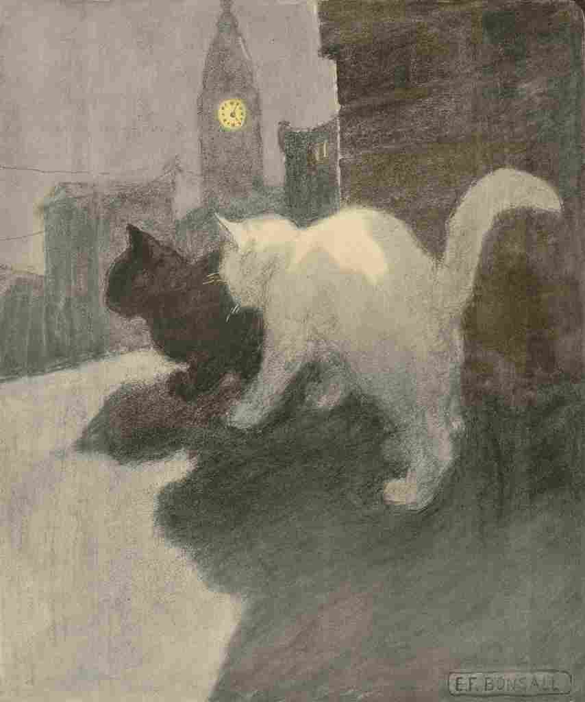 Bonsall Elizabeth 1861 1956 The Book Cat 1903 3 A4 Photo Print