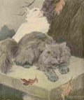 Bonsall Elizabeth 1861 1956 The Book Cat 1903 5 A4 Photo Print