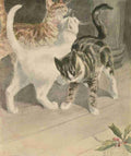 Bonsall Elizabeth Book of the Cat 1903 Ready for dinner A4 Photo Print