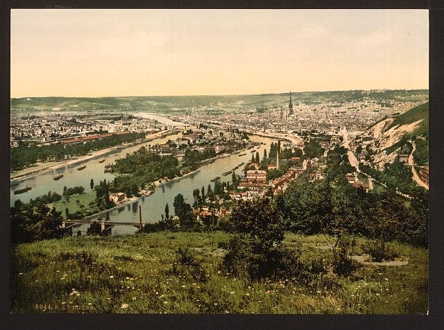 Bonsecours Rouen Vintage A4 Photo Print