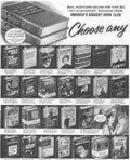 Book Club Titles Vintage Retro Advert Poster A4 Photo Print