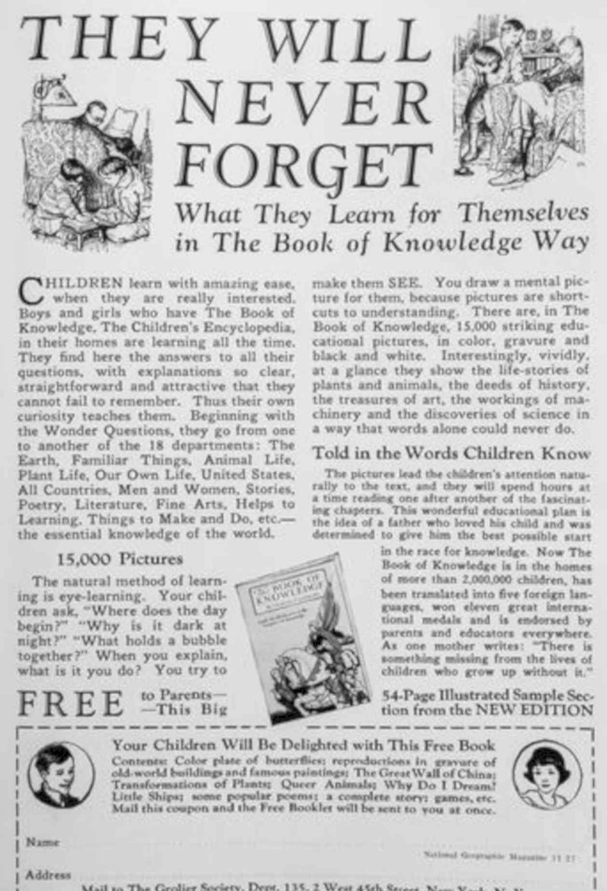 Book Knowledge 1937 Vintage Retro Advert Poster A4 Photo Print