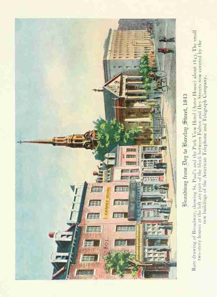 Book of New York 1922 Broadway 1843 A4 Photo Print