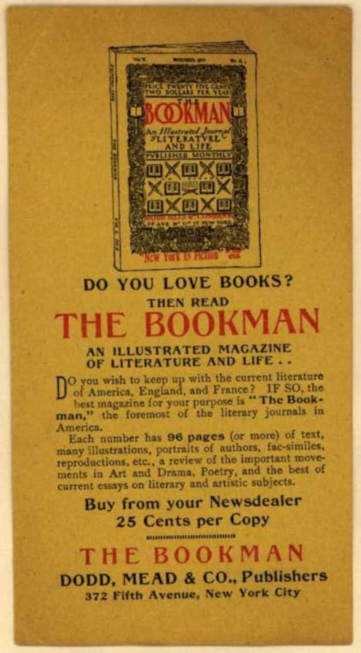 Bookman Nyc Dodd Vintage Retro Advert Ads A4 Photo Print